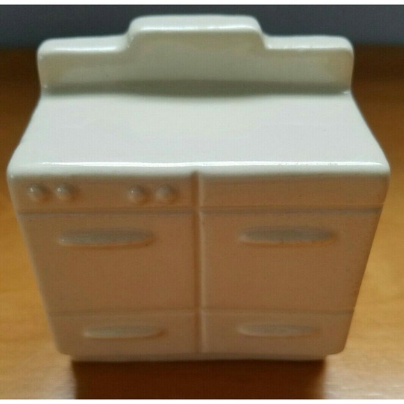 Razor Blade Bank Disposal, Oven Range Shape, Ceramic Vintage - Picture 9 of 9